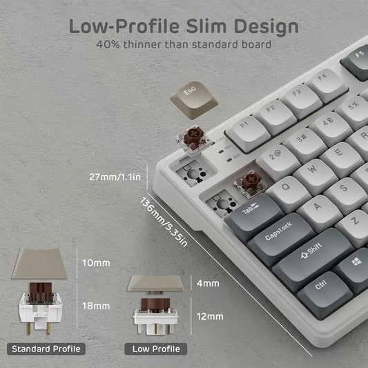 Royal Kludge RK N80 Low profile Mechanical Keyboard Microcenter India