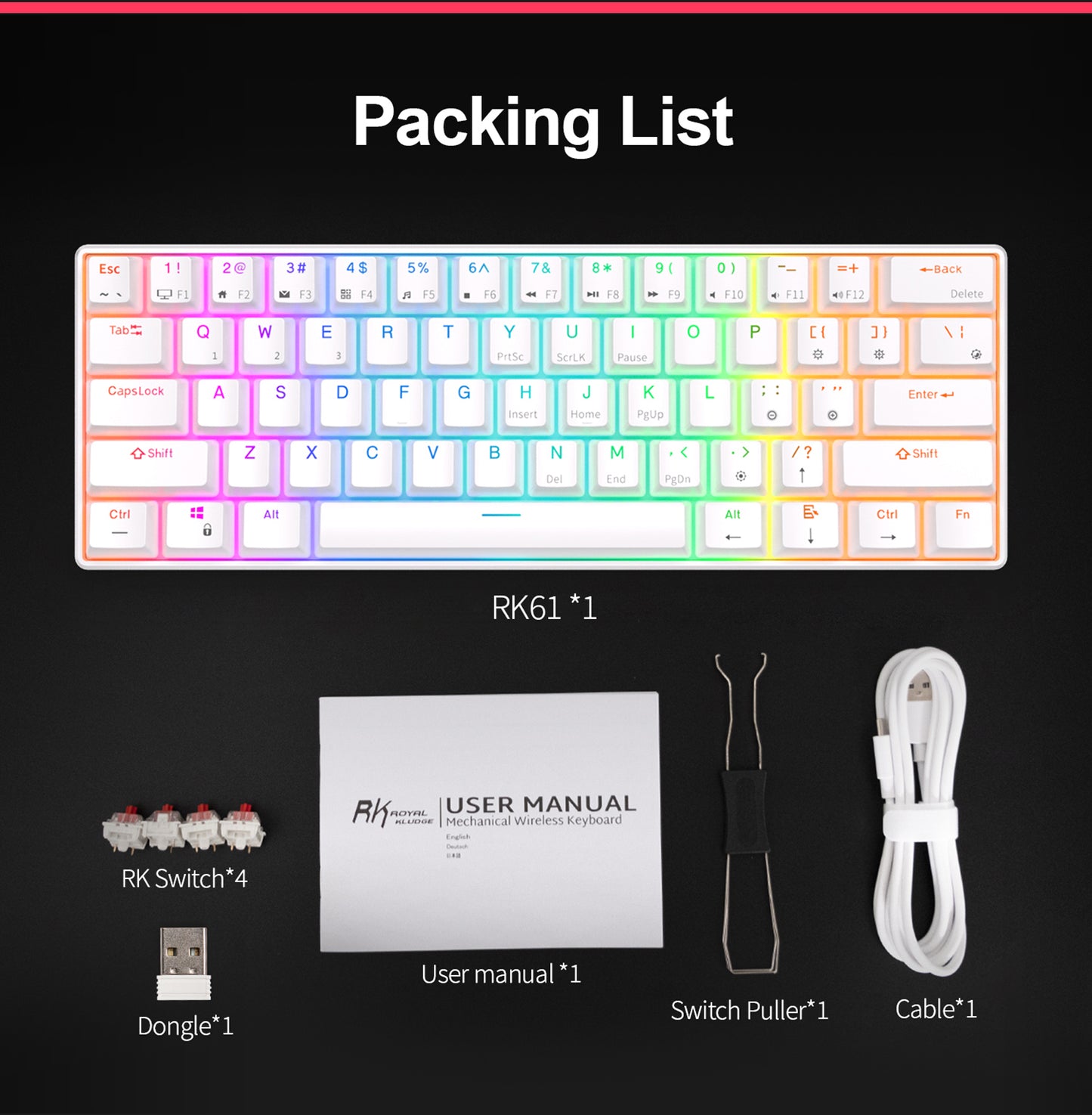 Royal Kludge RK61 Mechanical Keyboard