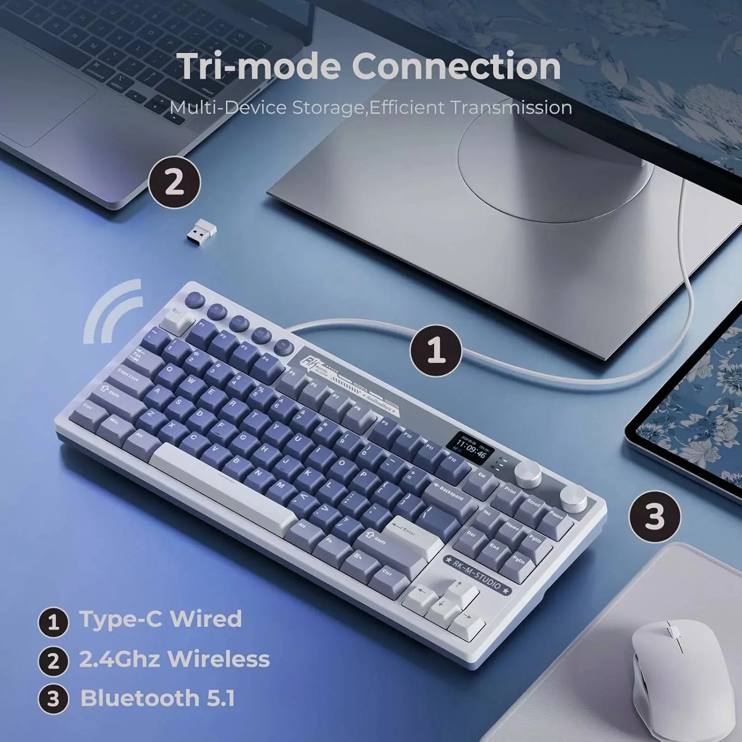 Royal Kludge RK M87 Mechanical Keyboard  Microcenter India