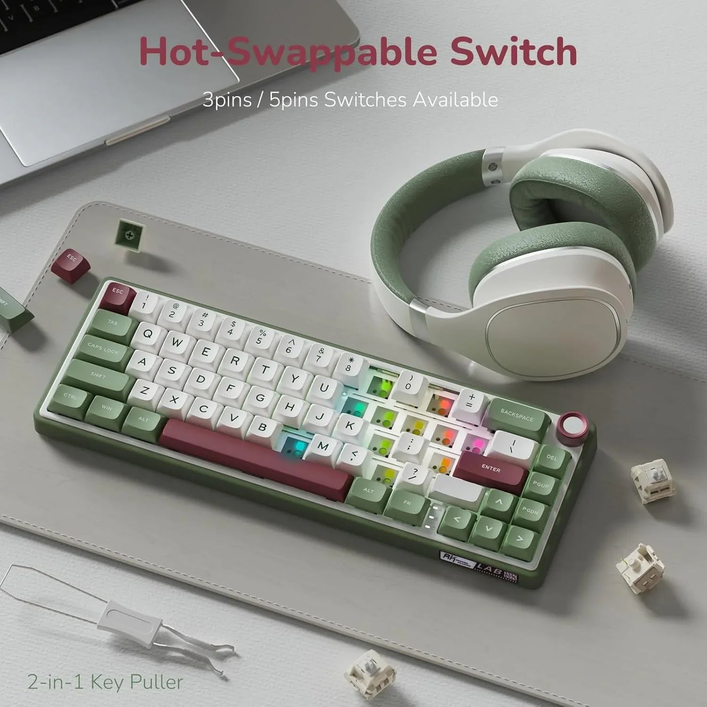 Royal Kludge RK R65 Mechanical Keyboard - Microcenter India