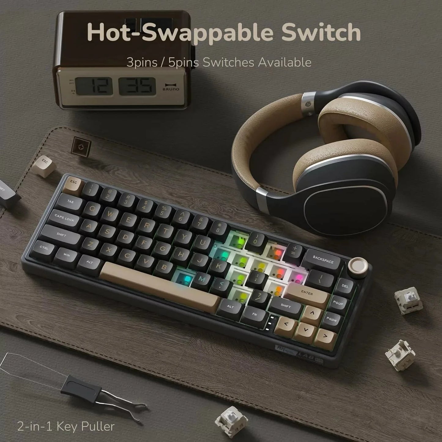 Royal Kludge RK R65 Mechanical Keyboard  Microcenter India
