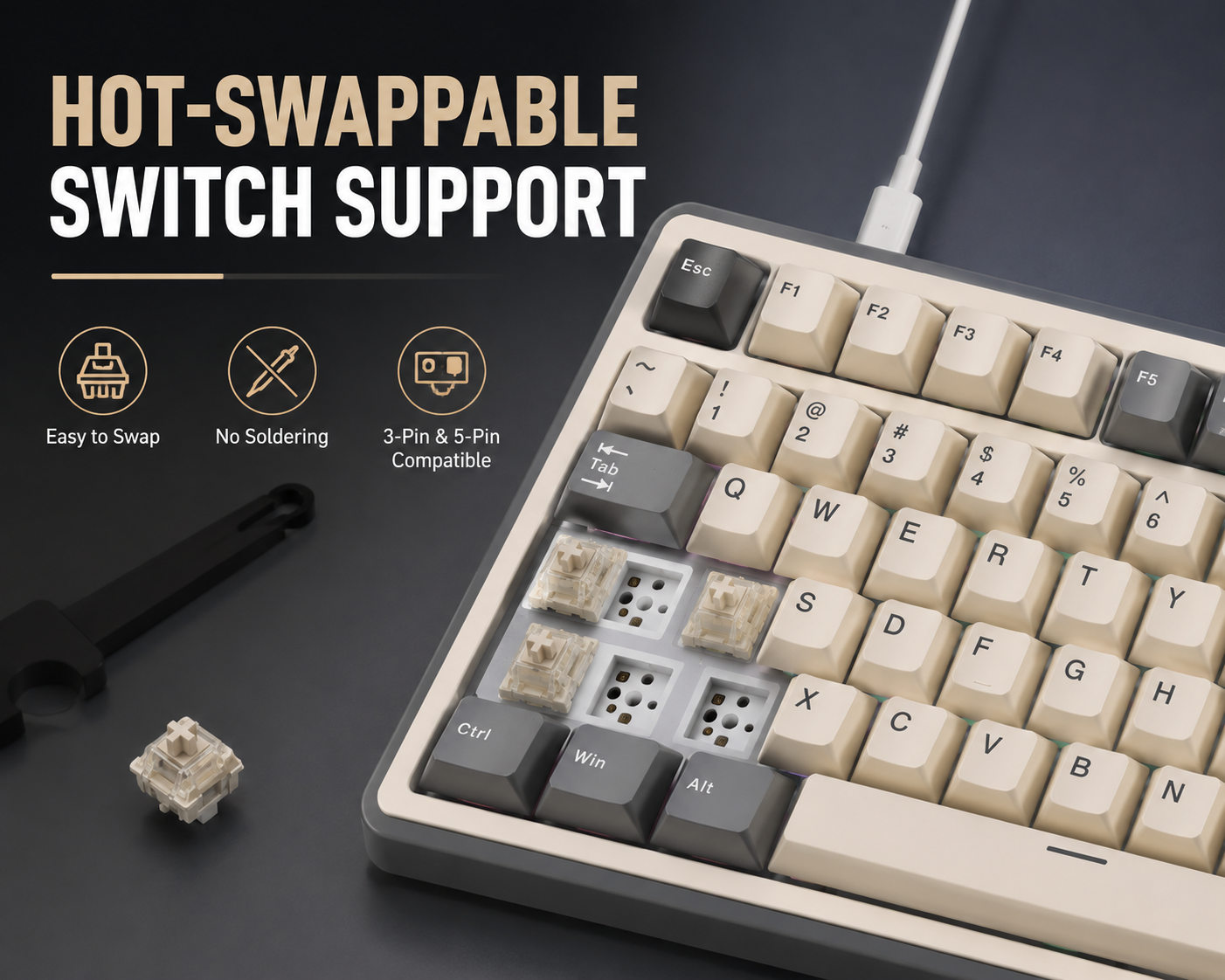 Royal Kludge RK R87 PRO Mechanical Keyboard
